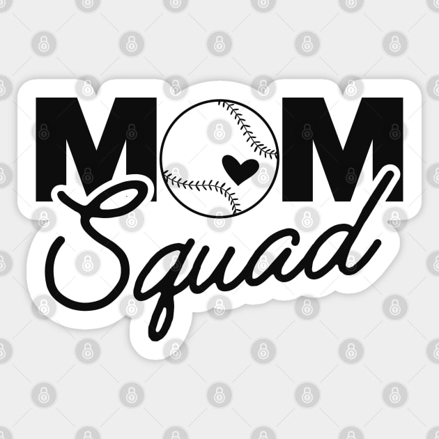 Softball / Baseball mom squad Sticker by KC Happy Shop